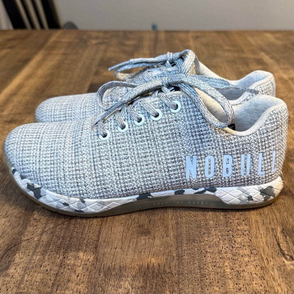 NOBULL Outwork Trainer CrossFit Gym Shoe Sneaker Textured Gray Women US 8 EU 39 - Picture 3 of 10